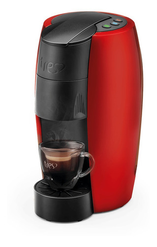 Cafeteira Expresso Tres Lov Vermelho 127v 3 Corações