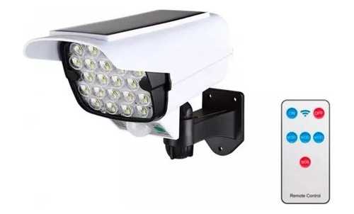 Foco Solar Tipo Camara Sensor De Movimiento Control Remoto 2