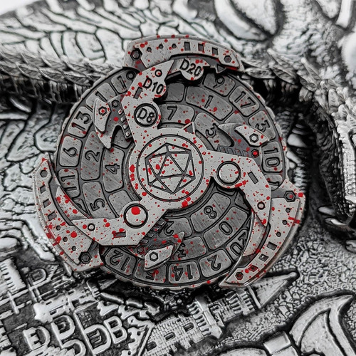 2024 Shadow Roulette Dice Spinner Para Juego De Dados Dnd, D
