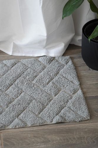 Juego De Toalla Y Toallon + Alfombra De Baño Premium Gris Street