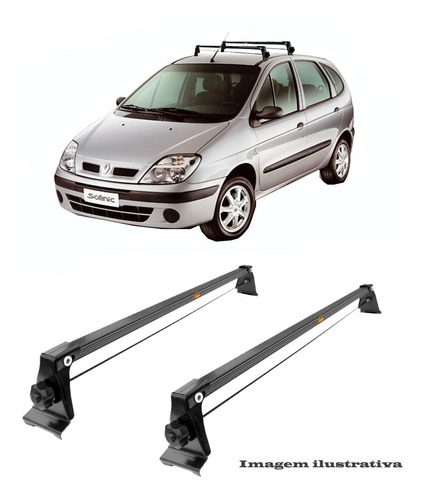 Rack De Tet Aco Renault Scenic 2009 Instalado No Friso 