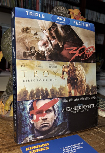 Blu Ray. Alexander + 300 + Troy: The Director's Cut. 