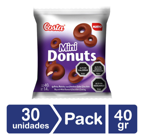 Pack 30 - Costa Galleta Mini Donuts 40 Gr