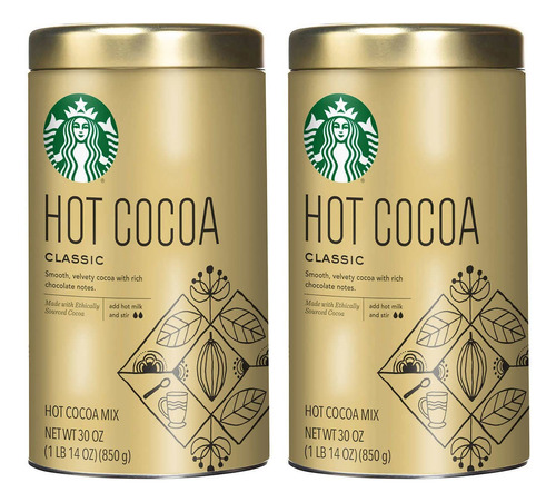 Starbucks Classic Hot Cocoa, 30 Ounce (pack Of 2)