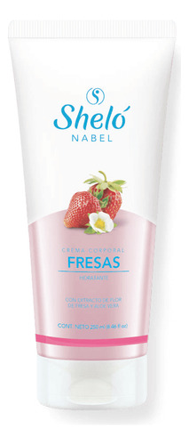 Crema Fresas Shelo Nabel 250ml Hidrata Y Tonifica Dulce