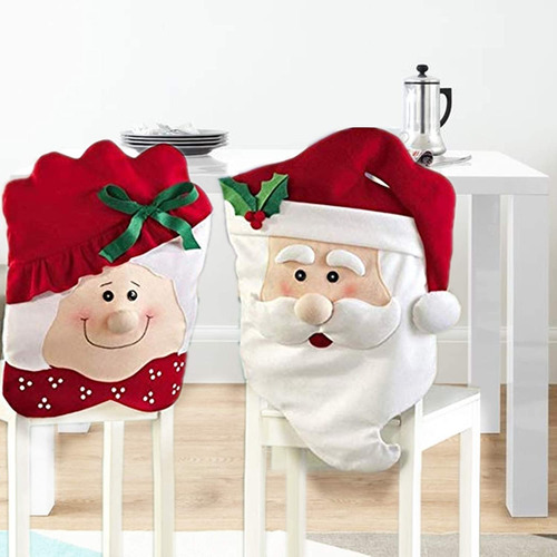 Christmas Chair Covers Mr Mrs.santa Chair Slipcover Sui...