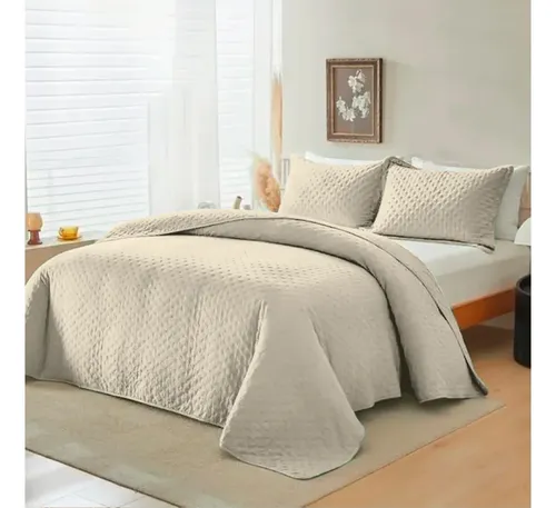 Cobre Leito Genebra Casal 400 Fios Toque De Plumas Premium Cream Pearl Liso