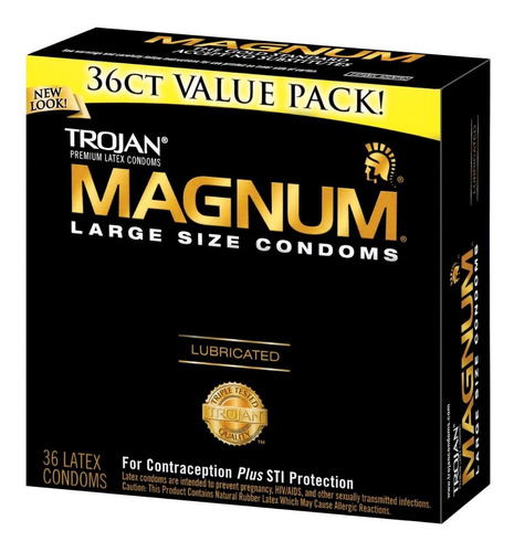Condones Trojan Magnum Preservativos 24 Piezas
