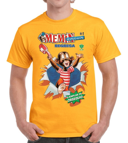 Playera Camiseta Memin Pinguin Historieta Retro Caricatura