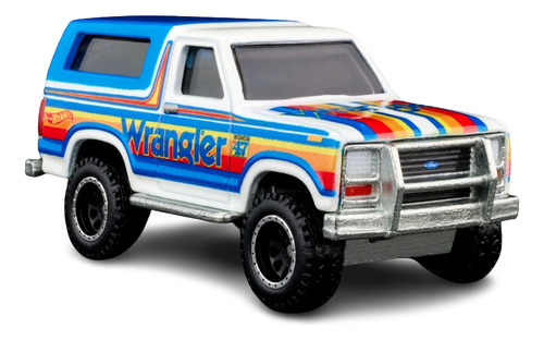 Hot Wheels 1985 Ford Bronco Wrangler (no Rlc) Color Azul