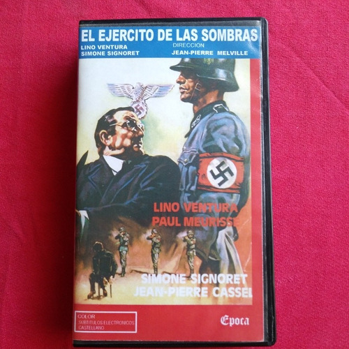 El Ejercito De Las Sombras Francia 1969 Vhs Casete Impecable