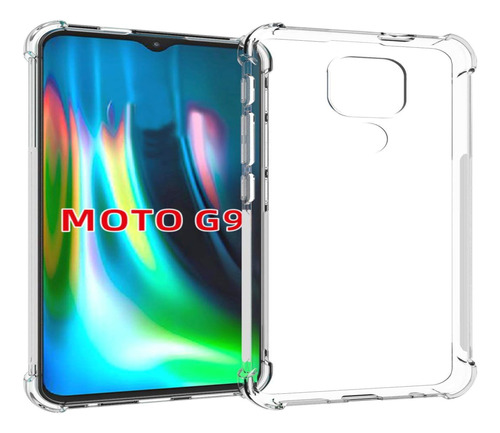 Forro Bryp Motorola Moto G9 Antigolpe Silicone Transparente