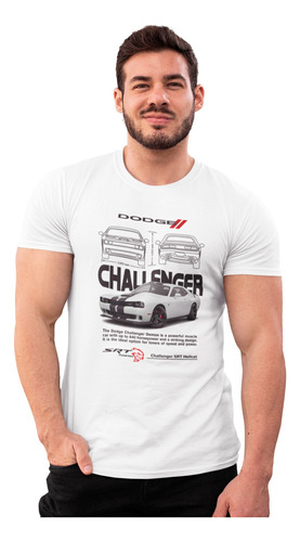 Playera Estampada Para Hombre Estilo Challenger