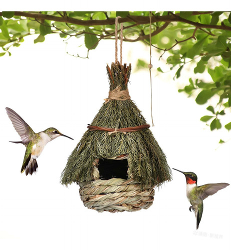 2x Birdhouse Roosting Hut Colgando Birds Cage Nido Para