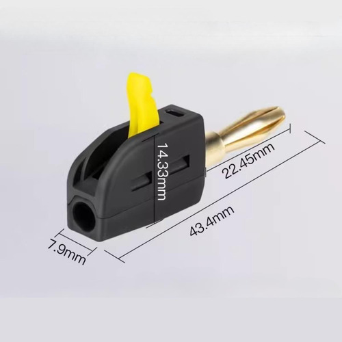 Conector De Cable De Conector Banana De 4 Mm, 250 V/32 Negro
