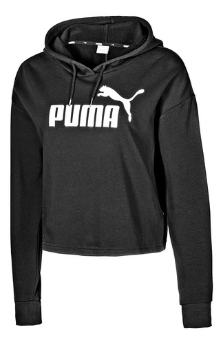 Sudadera Dama Puma 586870-01cropped Logo Hoodie 123-445 T3