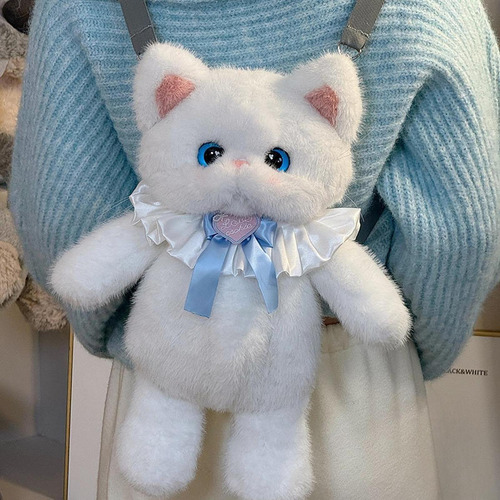 Mochila De Gato De Peluche Linda, Mochila Animal Mochila