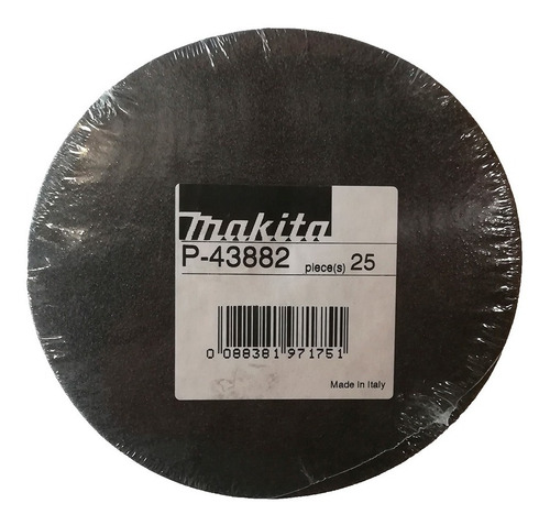 25 Discos Abrasivos Makita 180 Mm Grano 150 Para Lijadoras 