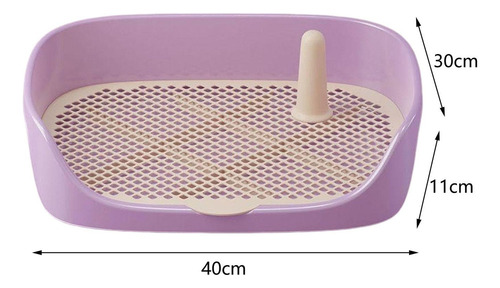 Entrenamiento De Perros Orinal Inodoro Púrpura 40x30x11cm