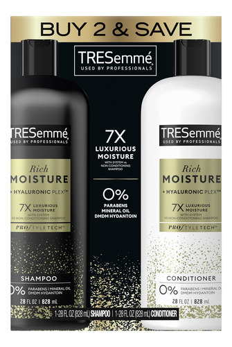 Champú Y Acondicionador Tresemmé Rich Moisture, Paquete De 8