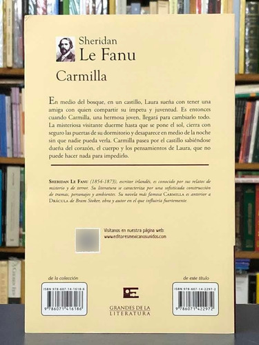 Imagen 2 de 2 de Carmilla - Sheridan Le Fanu - Emu