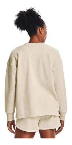Poleron Under Armour Oversize Mujer Gris