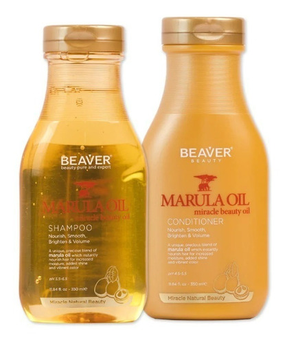Beaver Marula Oil Shampoo Y Acondicionador 700ml