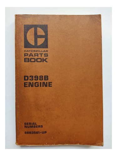 Libro Parts Book Caterpillar D398b Caterpillar 148h6 (Usado)