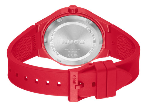 Reloj Hugo Para Hombre 1530346 Silicona Rojo