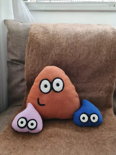 Pou Clásico 22 Cm Y 4 Pops 10 Cm No Peluche. Artesanal