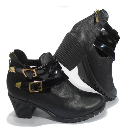 Botines de caña alta DSquared² de Cuero de color Negro Mujer Zapatos de Botas de Botines 