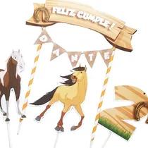 Comprar Adorno De Torta Papel Cake Topper Torta Spirit Caballito 