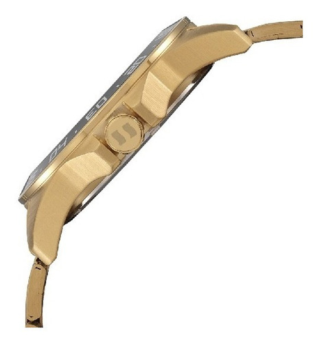 Relógio Seculus Masculino Analógico Dourado Long Life Barato