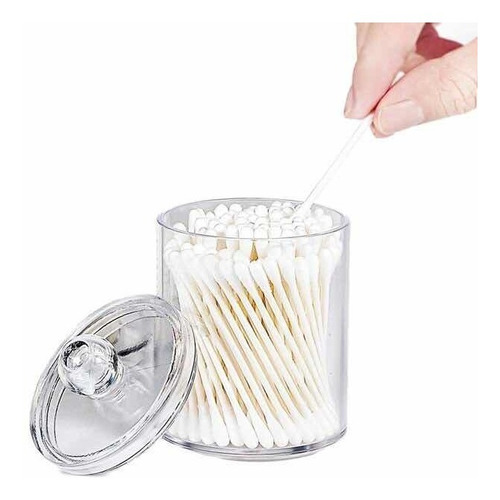 Imagen 4 de 4 de Organizador Contenedor Hisopos Cotonetes Algodón Acrílico