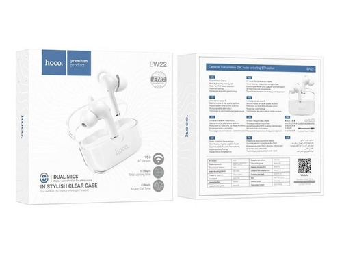 Imagen 3 de 4 de Hoco Ew22 Audífonos In Ear Bluetooth - Cancelación De Sonido
