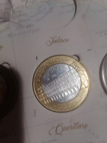 Monedas De 100 De 2 Fase De Los Estados De La República (Usado)