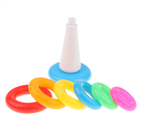 De Anillos Apilables De Plástico De 7 Piezas Con Un Juguete