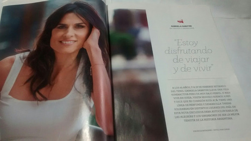 Gaby Sabatini-nota Tapa-clipping: 6 Pags-coleccionistas-2015