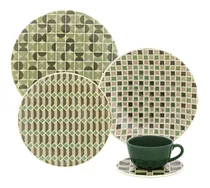 Comprar Set Juego De Vajilla X30 Piezas Porcelana Piastrella Oxford 