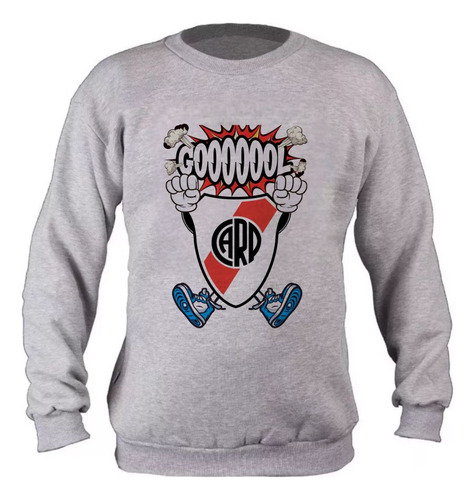 Buzos River Plate Adultos Oversize Personalizado - 9001