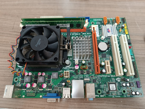 Placa Mãe Ecs A780lm-m2 Amd Athlon Ii 4 Gb Memoria Ddr3 (Usado)