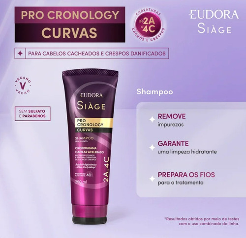 Siàge Pro Cronology Curvas: Shampoo+condicionador