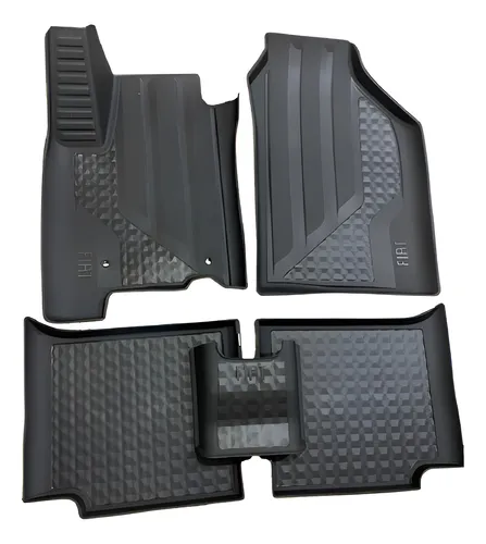 Jogo Tapetes Borda Elevada Fiat Pulse Fastback Hibrido Mopar Preto