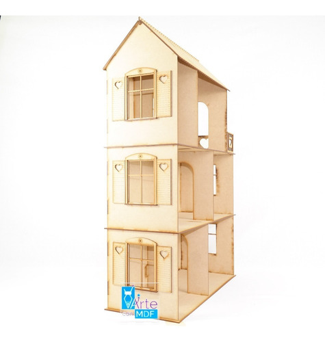 Imagen 7 de 8 de Casa De Muñecas Deseo Del Corazon Barbie Monster Madera Mdf
