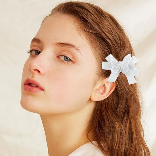 Pinza Para El Pelo Con Lazo Elegante En Forma De P Para Fies