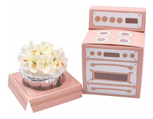 Zealax Pastel Estuche Papel Para Horno Color Rosa 10