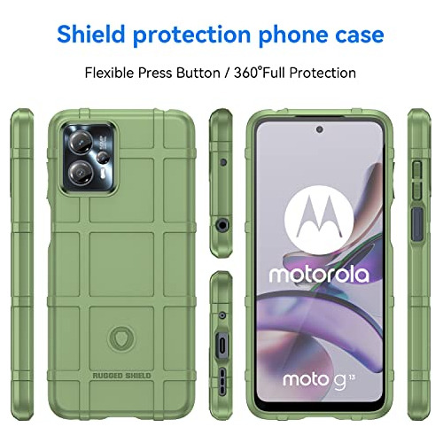 Funda Para Motorola Moto G23 Moto G13 Hd Verde Grado Mili-02