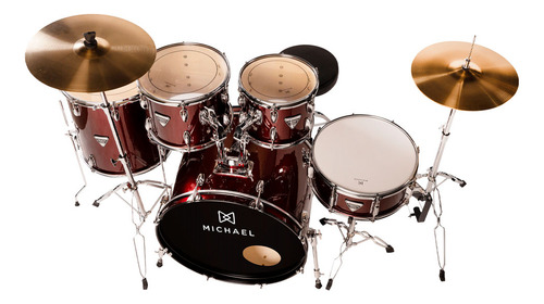 Bateria Michael Trinity Dmt222 Wr Wine Red Bumbo 22