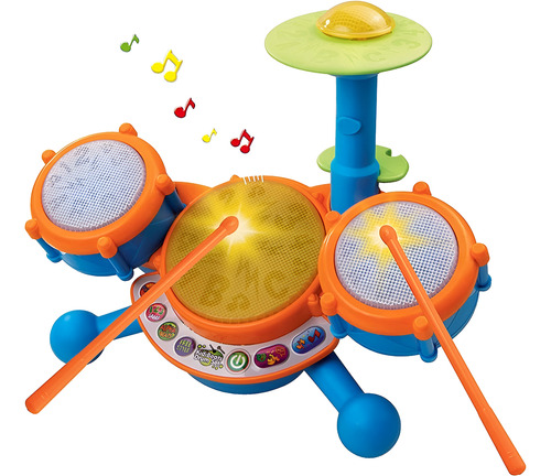 Vtech Kidi Beats Set De Bateria Electronica Luces Y Sonidos