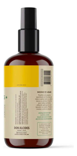 Grooming Modelador Para Cabelo Lemon Bone 230ml Don Alcides